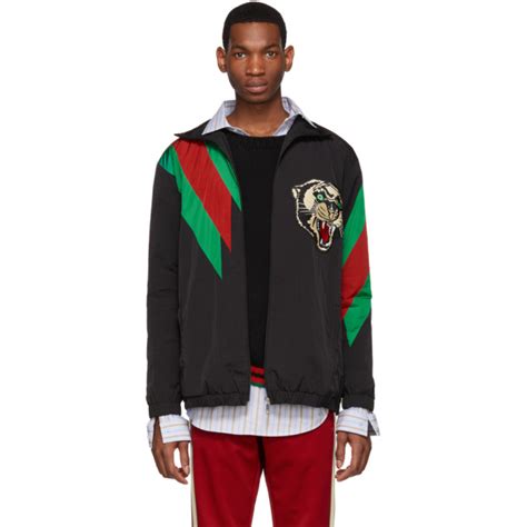 gucci panther jacket shopping|gucci leather jacket men's.